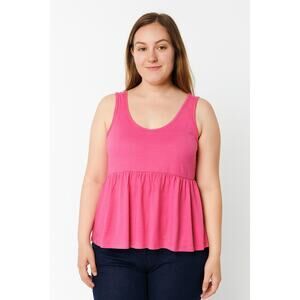 Abound Women's Babydoll Sleeveless Tank Top – Pink Ibis, Size Small NWOT